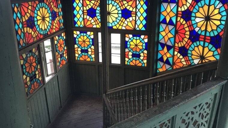 Beautiful staircase in Bethlemi street, Tbilissi (Georgia)